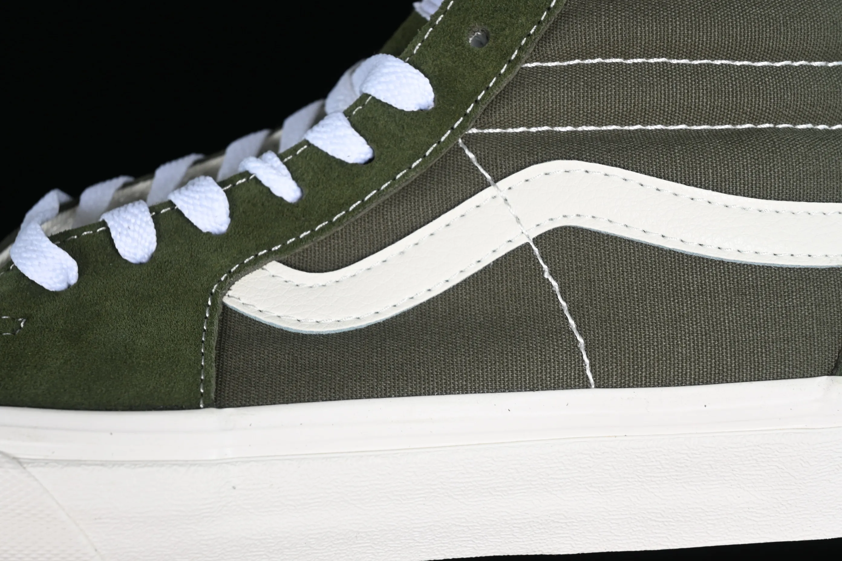 All categories Vans Vans series Vans Hi Vans high-top Vans SK8-Hi VR3 olive green Vans official Anaheim high-end branch high-top casual sneakers VN0005UN50K